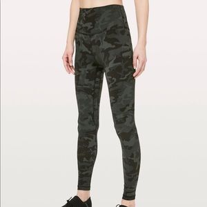 Lululemon Align 28” Camo Multi Gator Green